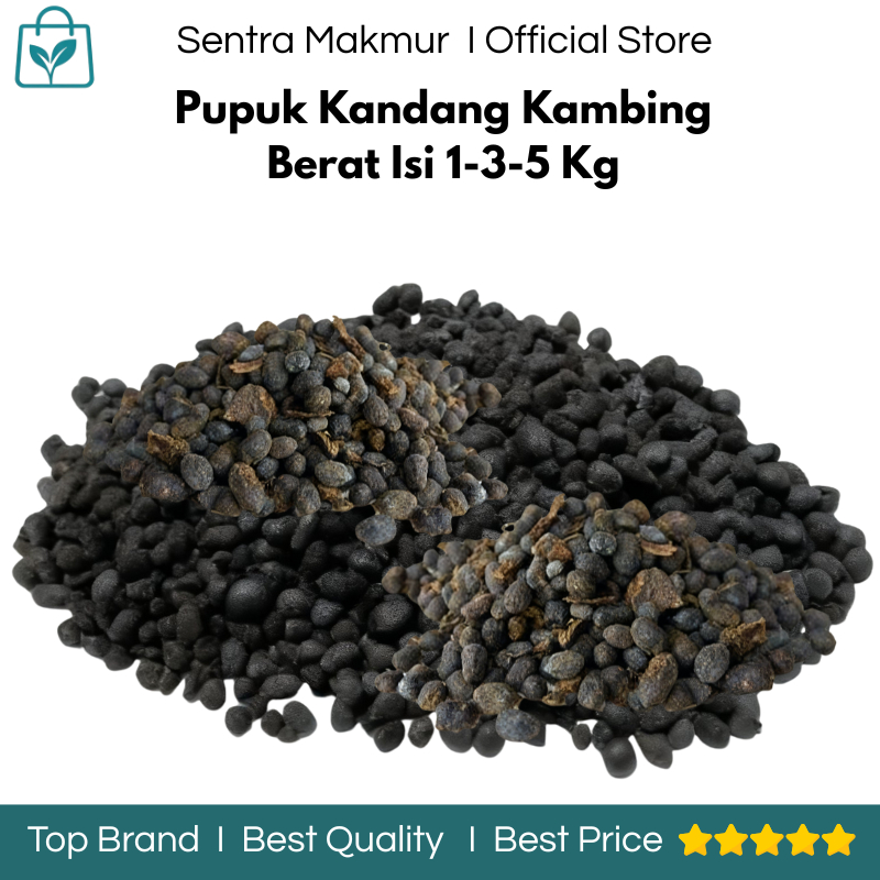 Pupuk Kandang Kambing Berat Isi 1/3/5 Kg - Pupuk Kandang Kambing Fermentasi - Pupuk Kohe Kambing - P
