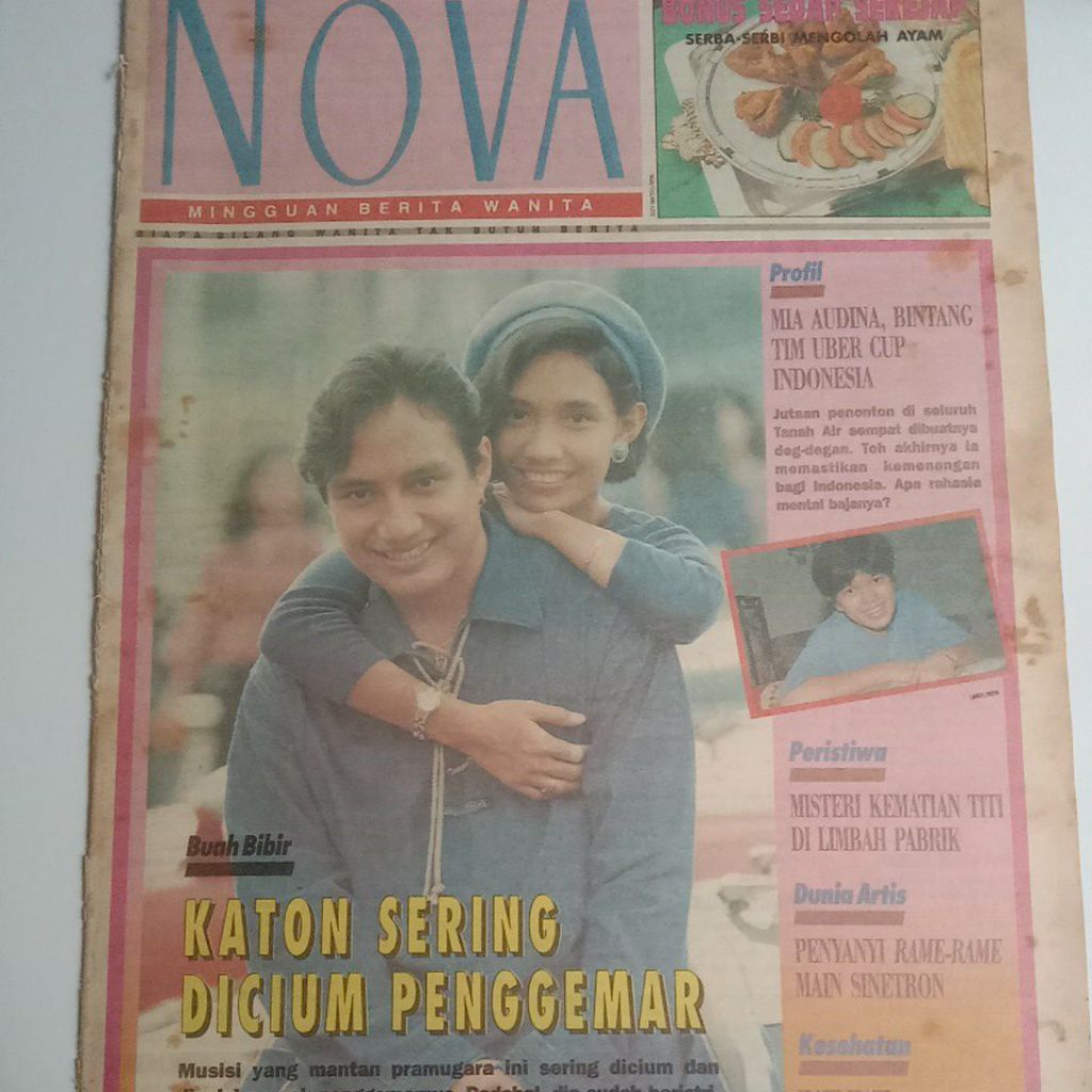 Tabloid Nova Tahun 1994 Cover Katon & Istri