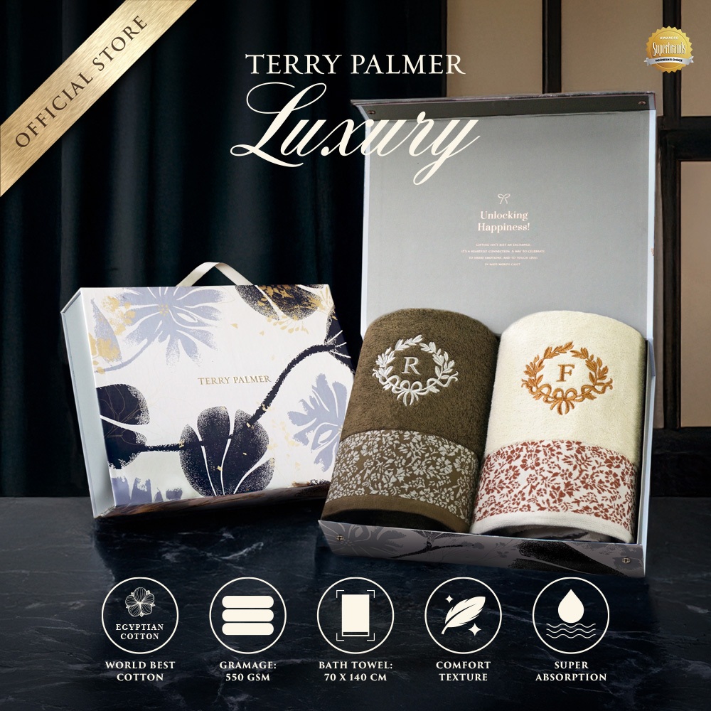 Terry Palmer Luxury - Vaner (Handuk Couple Set) / Handuk Seserahan / Kado Pernikahan / Souvenir / Ha