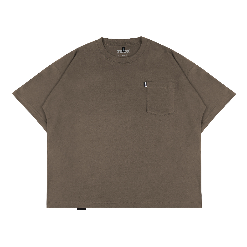 Troy Company Boxy Pocket Oversize Tshirt - Kaos Lengan Pendek Boxy Pocket Oversize Polos BKD 2613