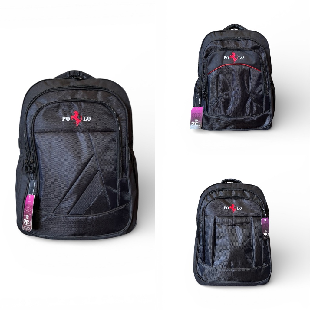 ESTEE -  LDKR - Tas Ransel Laki Laki / Laptop / Hitam Murah / Cowok / Pria Sumbangan Borongan Santun