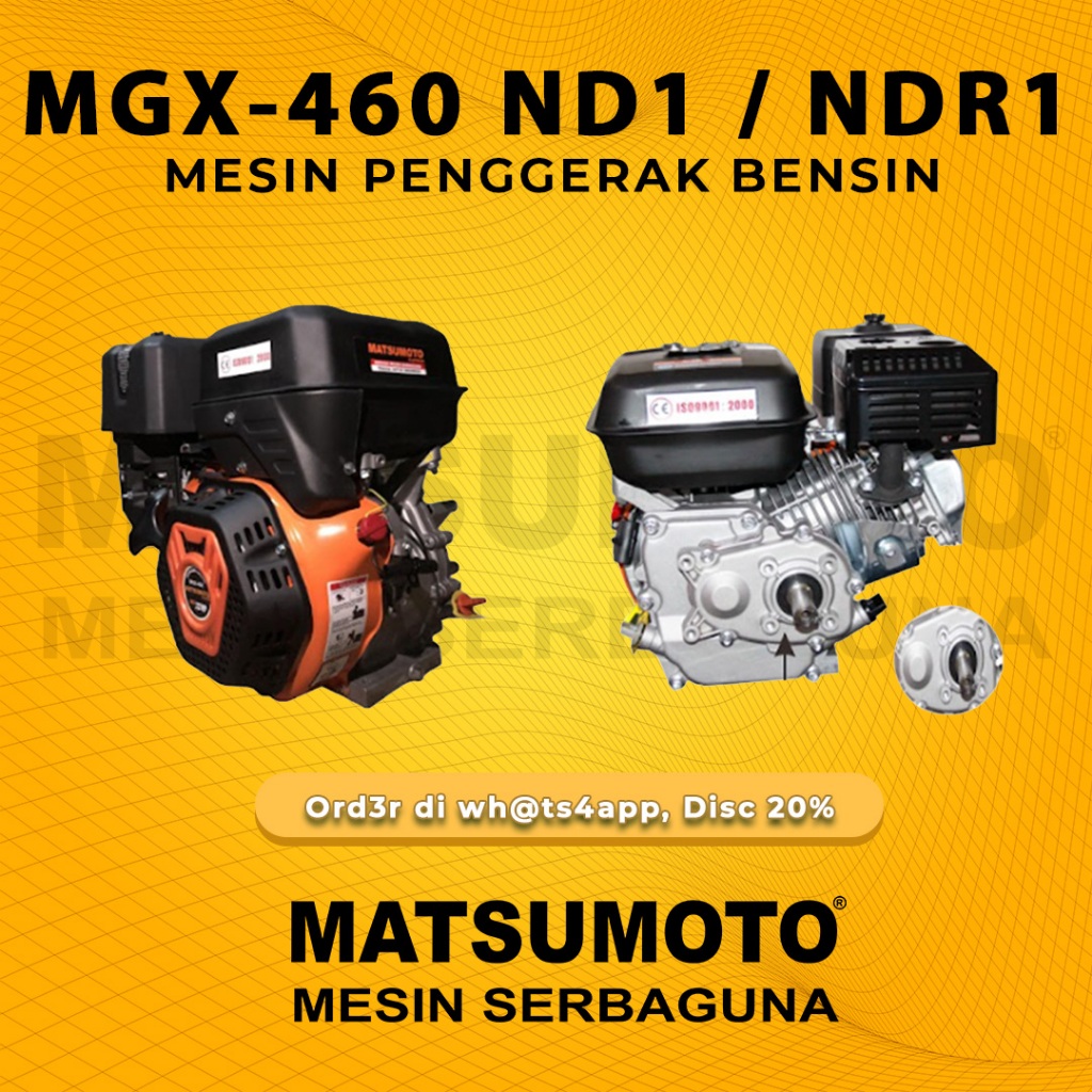 MATSUMOTO Mesin Penggerak Bensin Gasoline Engine MGX-460