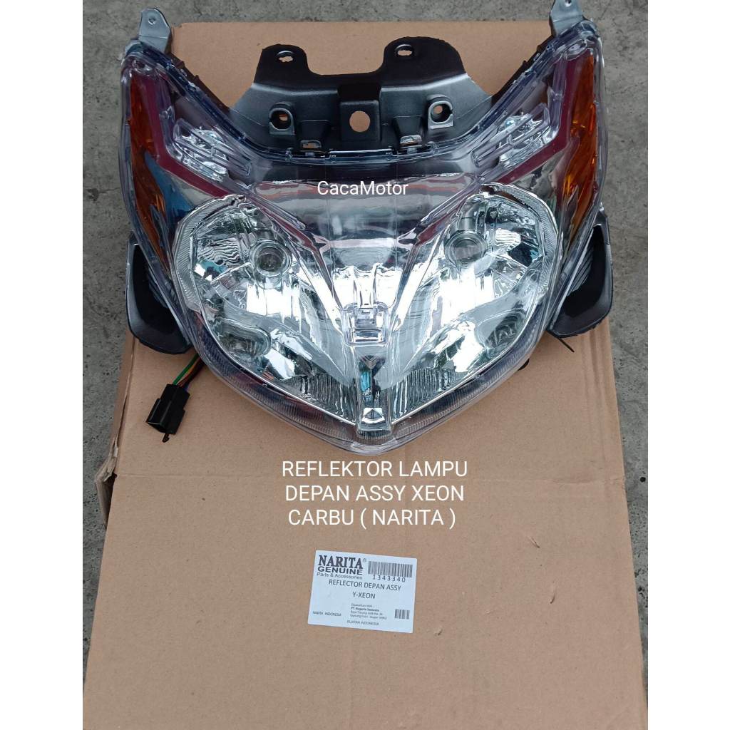 Reflektor Yamaha Xeon Assy Narita Reflektor Lampu Depan Xeon Karbu