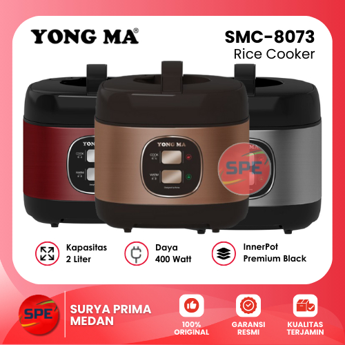 RICE COOKER / MAGIC COM YONG MA KAPASITAS 2 LITER SMC8073 GARANSI RESMI (MEDAN)
