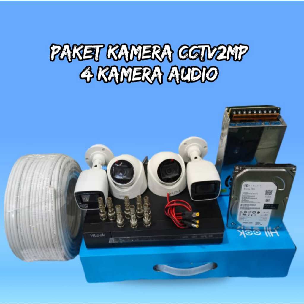 Paket kamera cctv hilook AUDIO 4 kamera