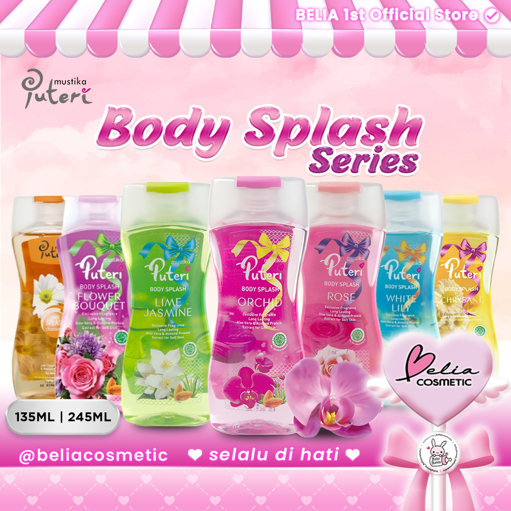 ™ BELIA ™ MUSTIKA PUTERI Body Splash 245 135ml Series | Parfum Cologne