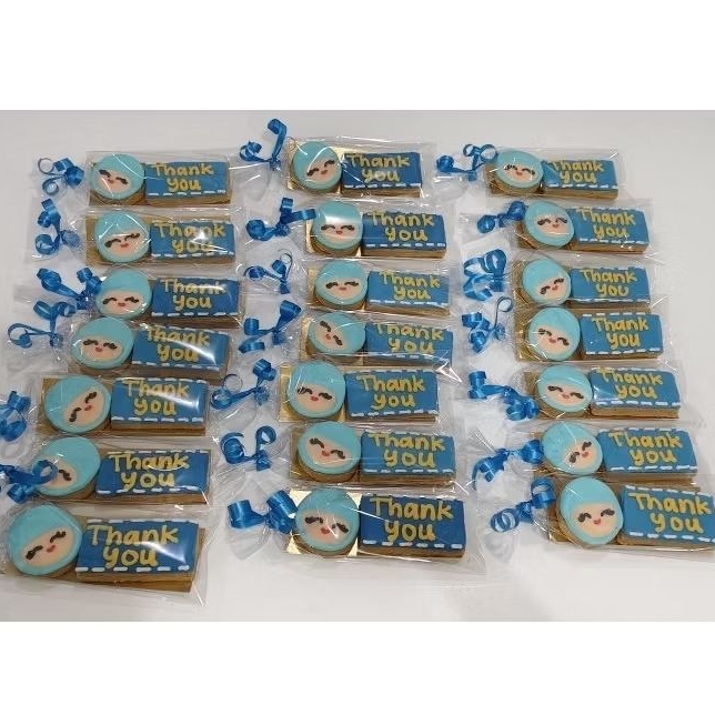 MINI COOKIEPACK SOUVENIR LEBARAN WISUDA ULANG TAHUN AQIQAH CUSTOM ICING COOKIES KUKIS HIAS