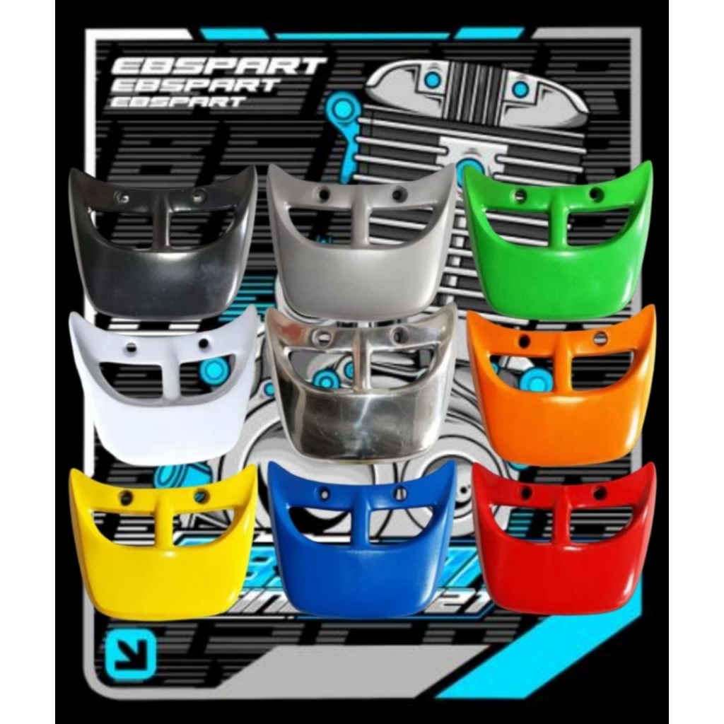 Behel Samping Set Belakang Fizr Vega Lama Besi Hitam Dan Crom