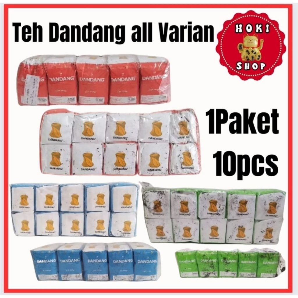 Teh Dandang Merah - Hijau - Biru 1slop 10pcs / Teh Cap Dandang / Dandang Teh