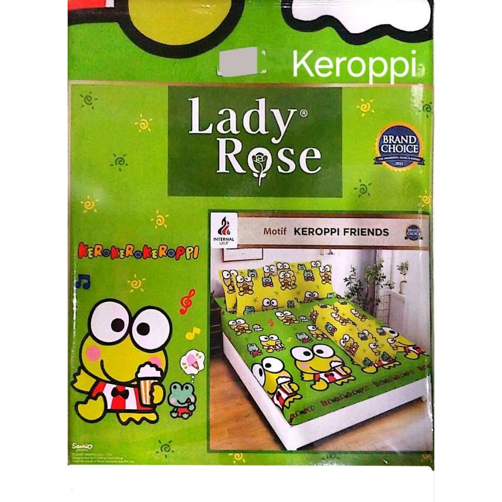 Alas Kasur Sprei Lady Rose King B2 Motif 180x200 / Queen B2 Karakter 160x200 Sprei Lembut & nyaman