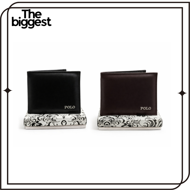 Dompet Pria Pendek POLO Kulit Sintetis Premium – Slim Elegan Minimalis