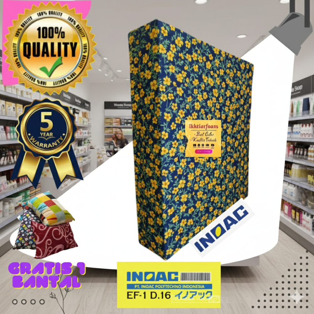 Kasur Busa INOAC Garansi 10 Tahun Ukuran Jumbo - Single INOAC Kasur Busa Awet Tahan lama anti Kempes