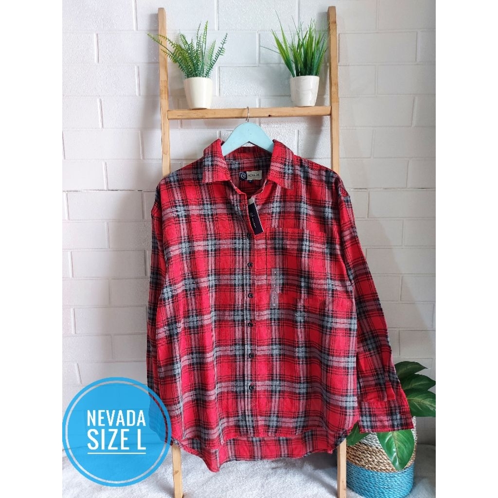 KEMEJA COWO LENGAN PANJANG NEVADA ORIGINAL