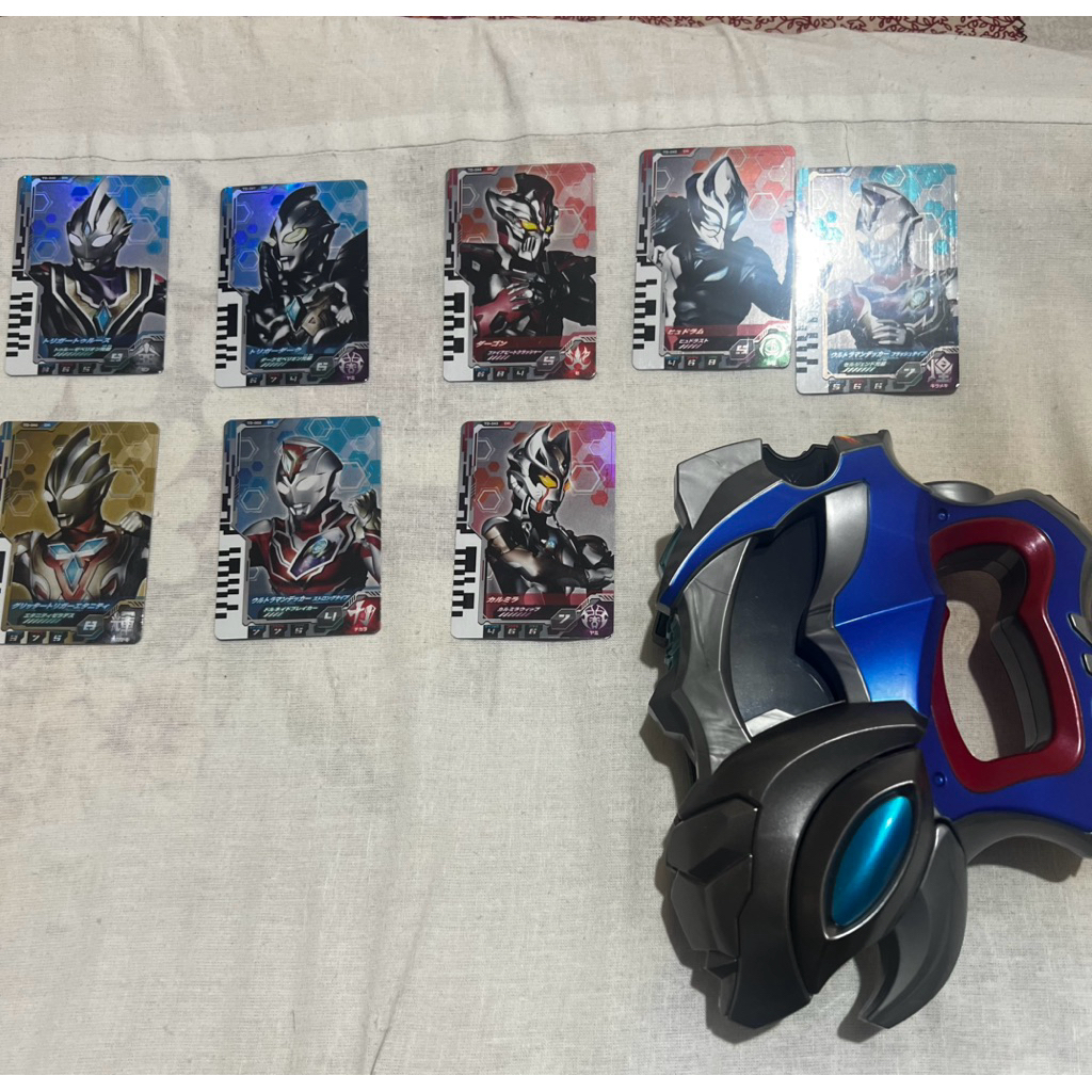 Bandai DX Ultraman Decker DFlasher & Cards Original Bekas