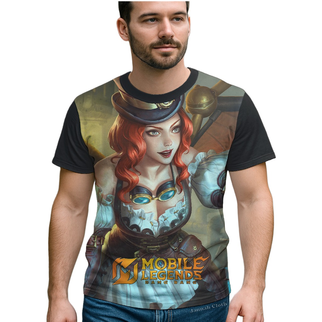 Kaos Game Mobile Legends Alice Steam Glider Starlight Sablon Digital Printing Kode MLBB-31