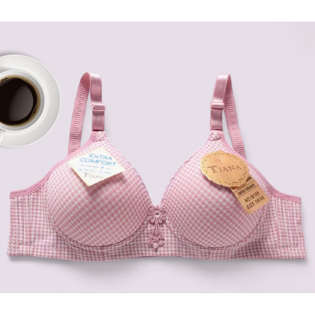 Bra B108 Bra Cup C tanpa kawat ukuran 36.38.40.42