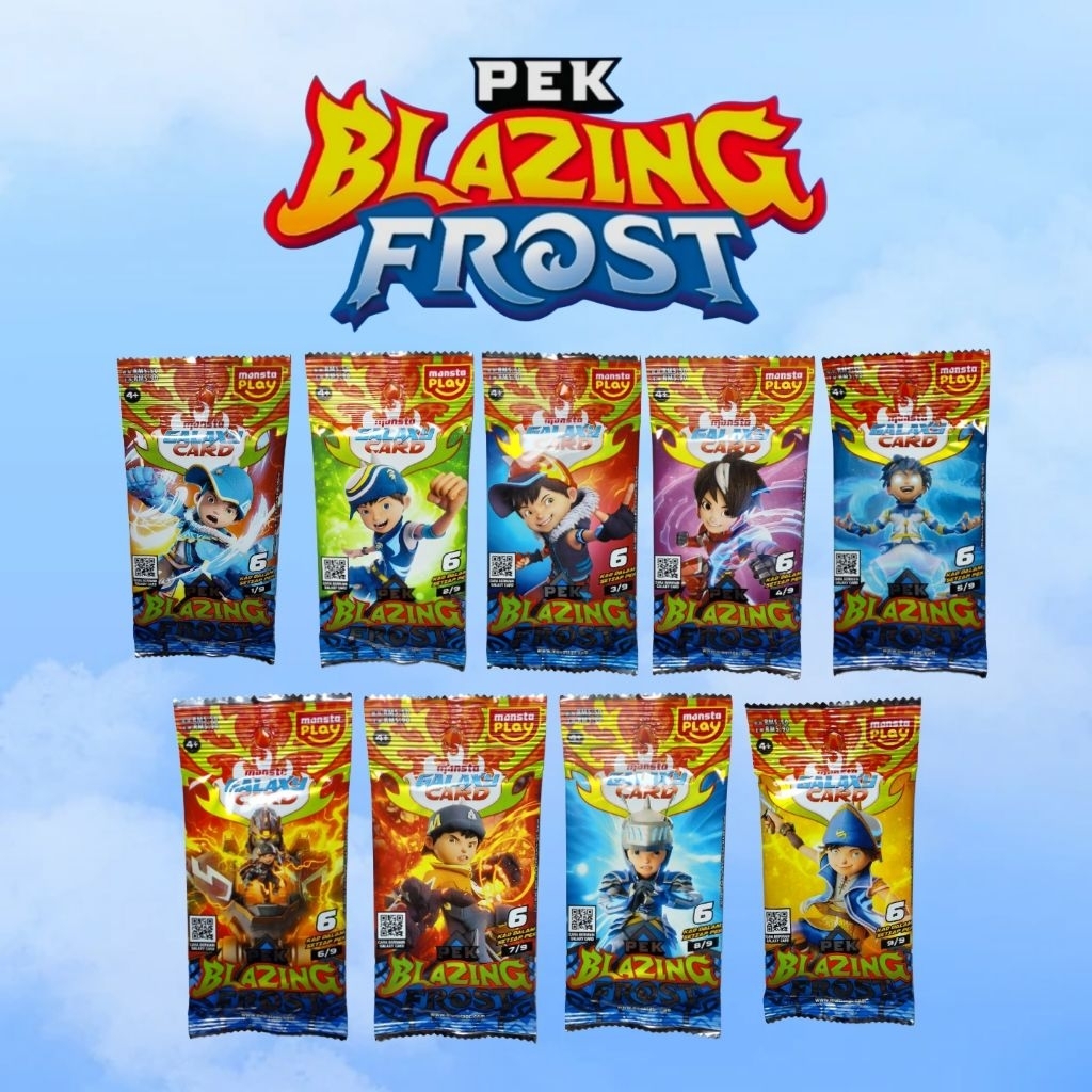 Monsta Galaxy Card | Pek Blazing Frost [MALAYSIA] | Edisi Boboiboy Sopan