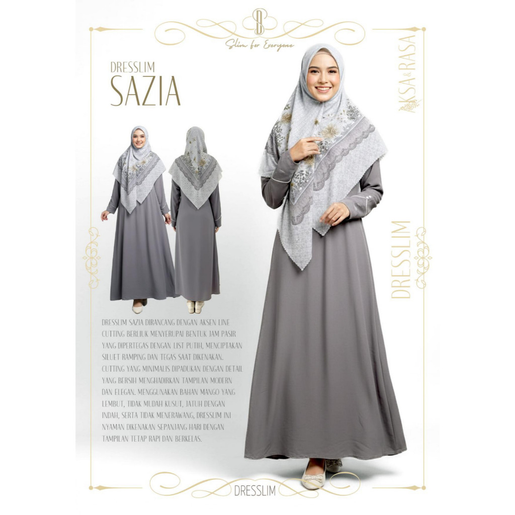 Rabbani - Dresslim Sazia / Gamis Dresslim Rabbani Terbaru Original Murah