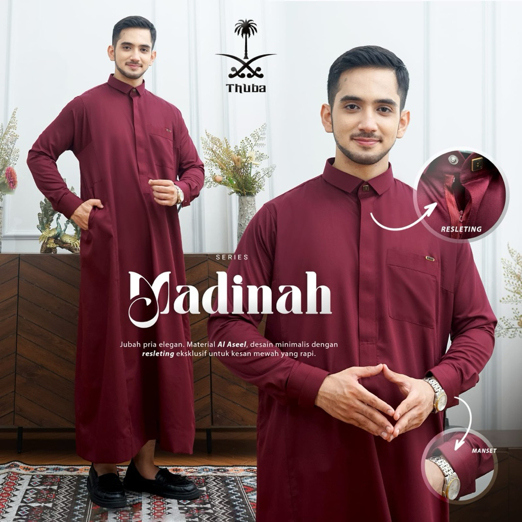 Jubah Thuba Madinah Resleting