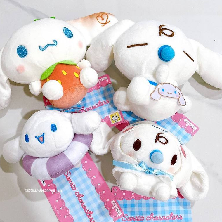 [READY STOCK] Sanrio JAPAN Fluffy White Cinnamoroll Fruit Series Plush / Sleepy Baby Cinnamoroll Mil