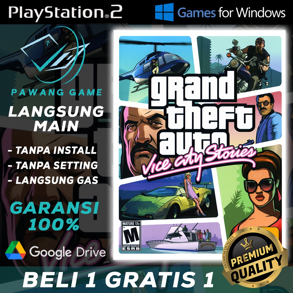 GTA Vice City Stories | Langsung Main Tanpa Install & Tanpa Setting | PC GAME | GAME PS2