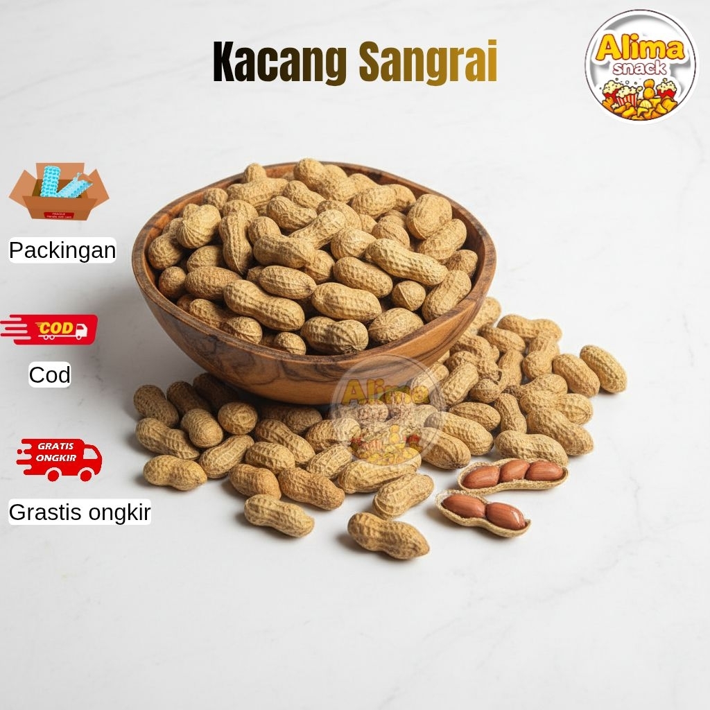Kacang Kulit Sangrai Madura Cemilan Kacang Sangrai