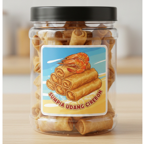SUMPIA UDANG TOPLES 1L SNACK KILOAN ENAK 500 GR CEMILAN CAMILAN GURIH DAN HALAL KHAS CIREBON