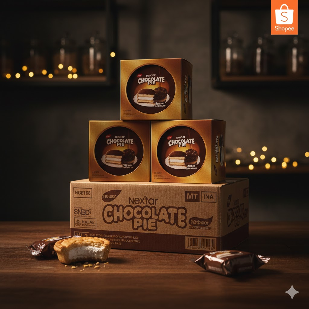 Nextar Chocopie Toples 168g - Snack Camilan Enak / Oleh-oleh / Hampers Lebaran