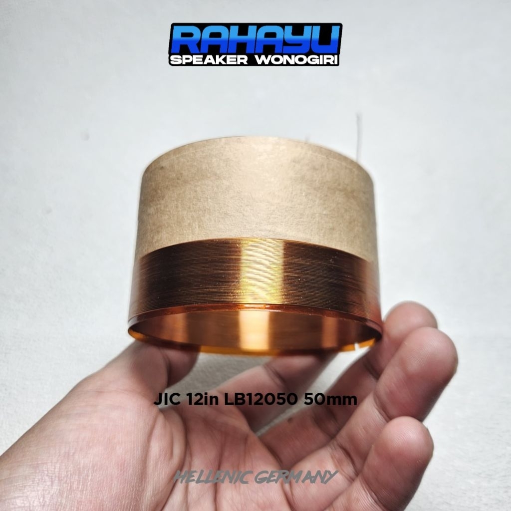 Spol Speaker JIC 12in LB12050 lilitan luar dalam / Spul Spool Voice Coil 50mm (spol balap)