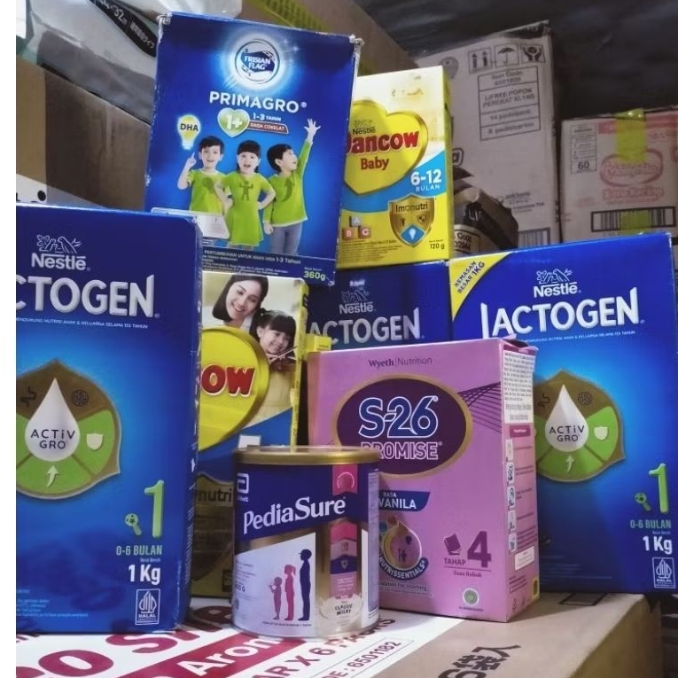 SUSU AFKIR /SUSU KADALUARSA/SUSU PAKAN TERNAK DANCOW/LACTOGROW/LACTOGEN/S26/SGM/PRIMAGRO/DANCOW FORT