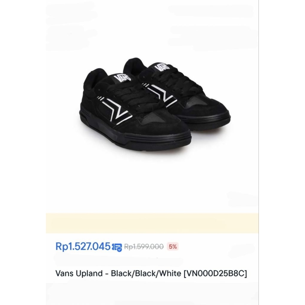 Vans Upland - Black (BNIB)