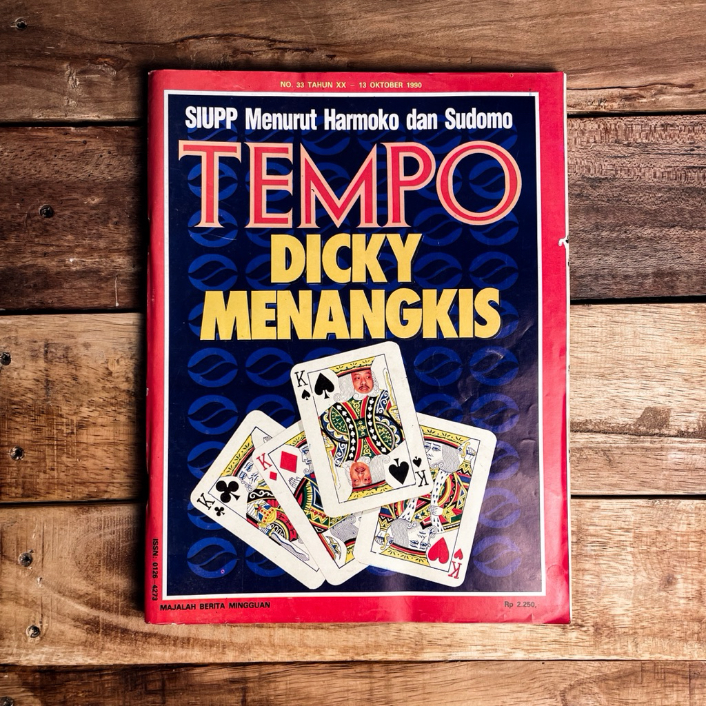 Majalah Berita Mingguan Tempo Edisi No. 33 Tahun XX 13 Oktober 1990 Dicky Menangkis | SIUPP Menurut 
