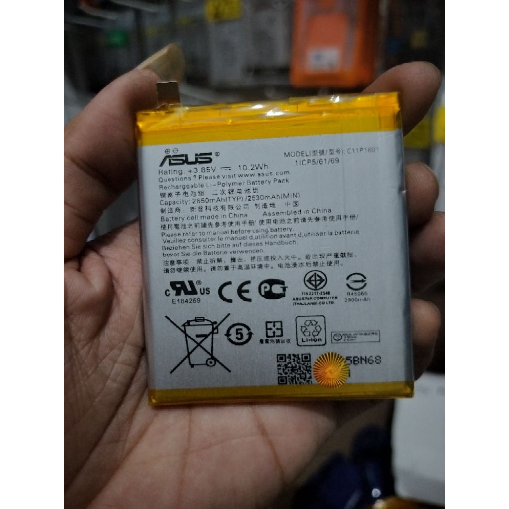 ASUS Zenfone Live ZB501KL - A007 Baterai Battery Batre Batrei Batere Batrai Tanam HP ASUS ZenPhone L