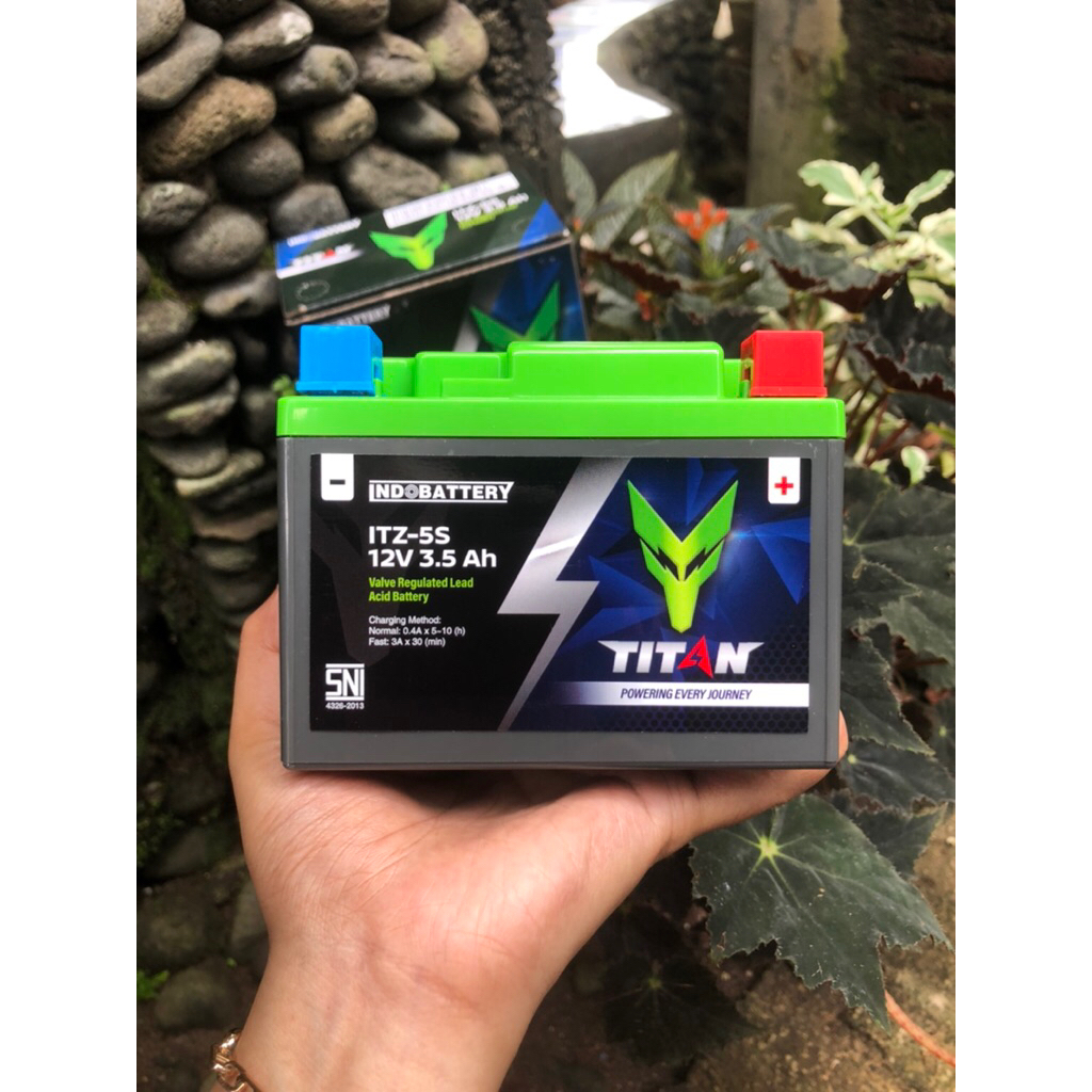 AKI KERING MOTOR TITAN ITZ5S INDOPART / Aki Kering Motor Berkualitas