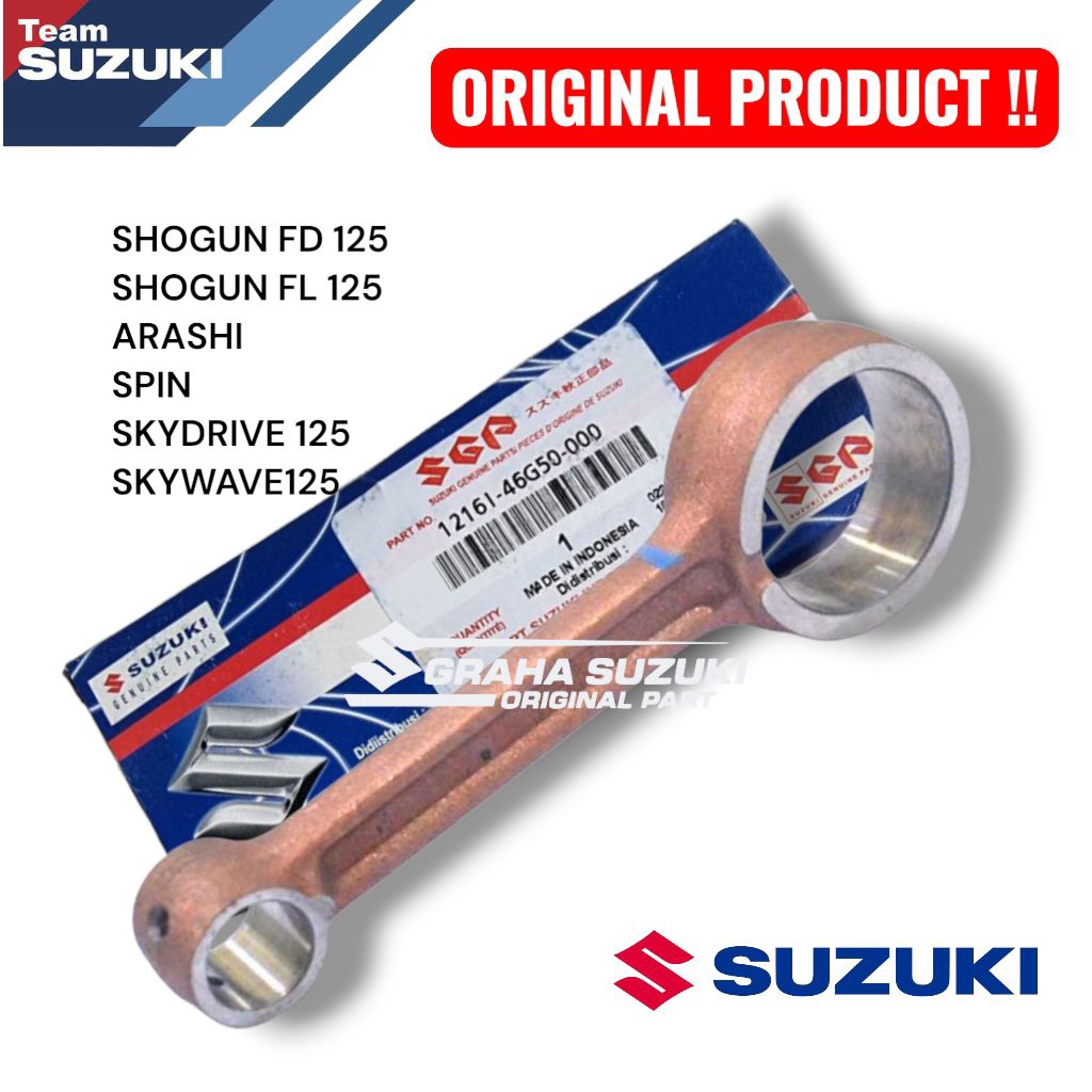 STANG SEHER  SUZUKI SHOGUN FD FL 125 ARASHI SPIN SKYDRIVE ORIGINAL SGP 12161-46G50-001