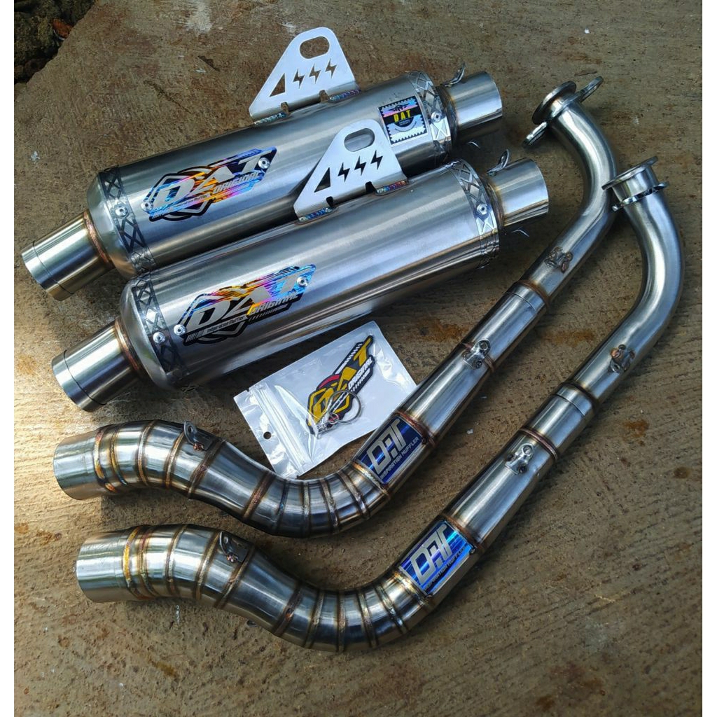 knalpot non kobra  DAT aerox, tipe CHALKOS pnp step standar grad A