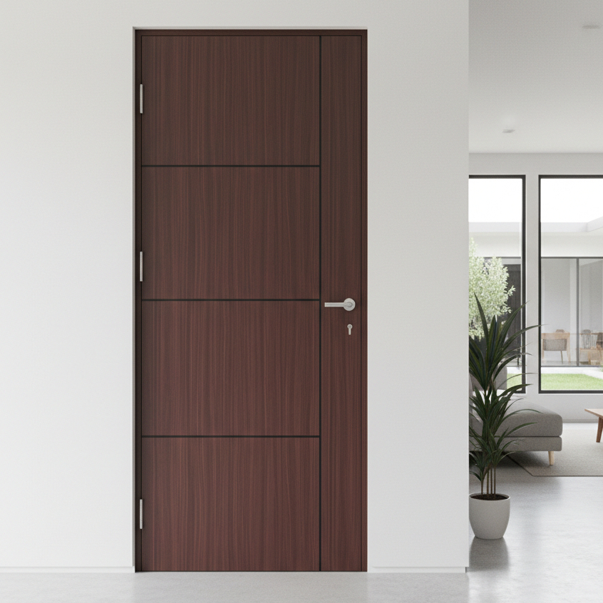 Pintu Lapis HPL Motif Kayu Natural Daun Pintu Triplek Kuat & Stylish