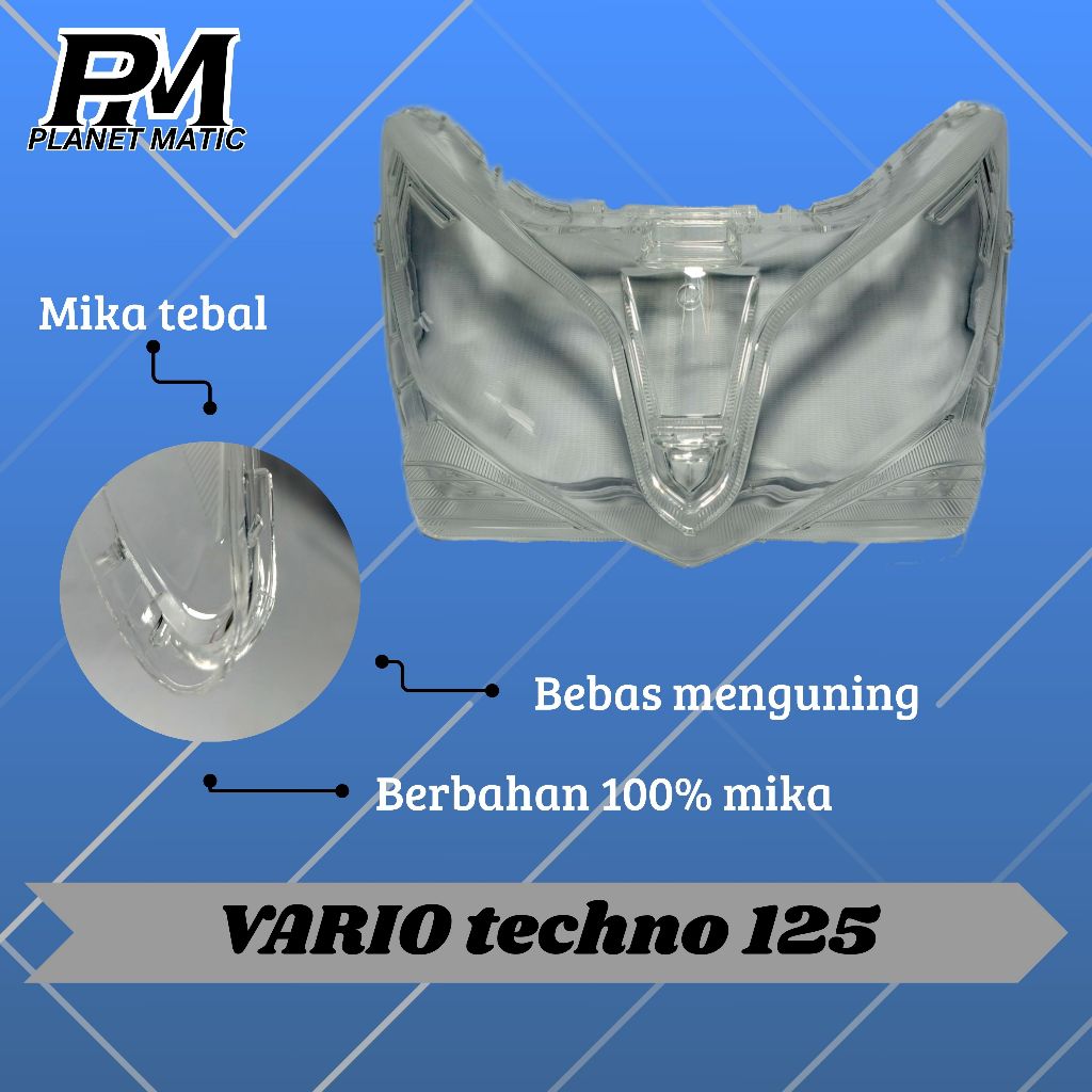 Mika lampu depan sepeda motor VARIO TECHNO 125
