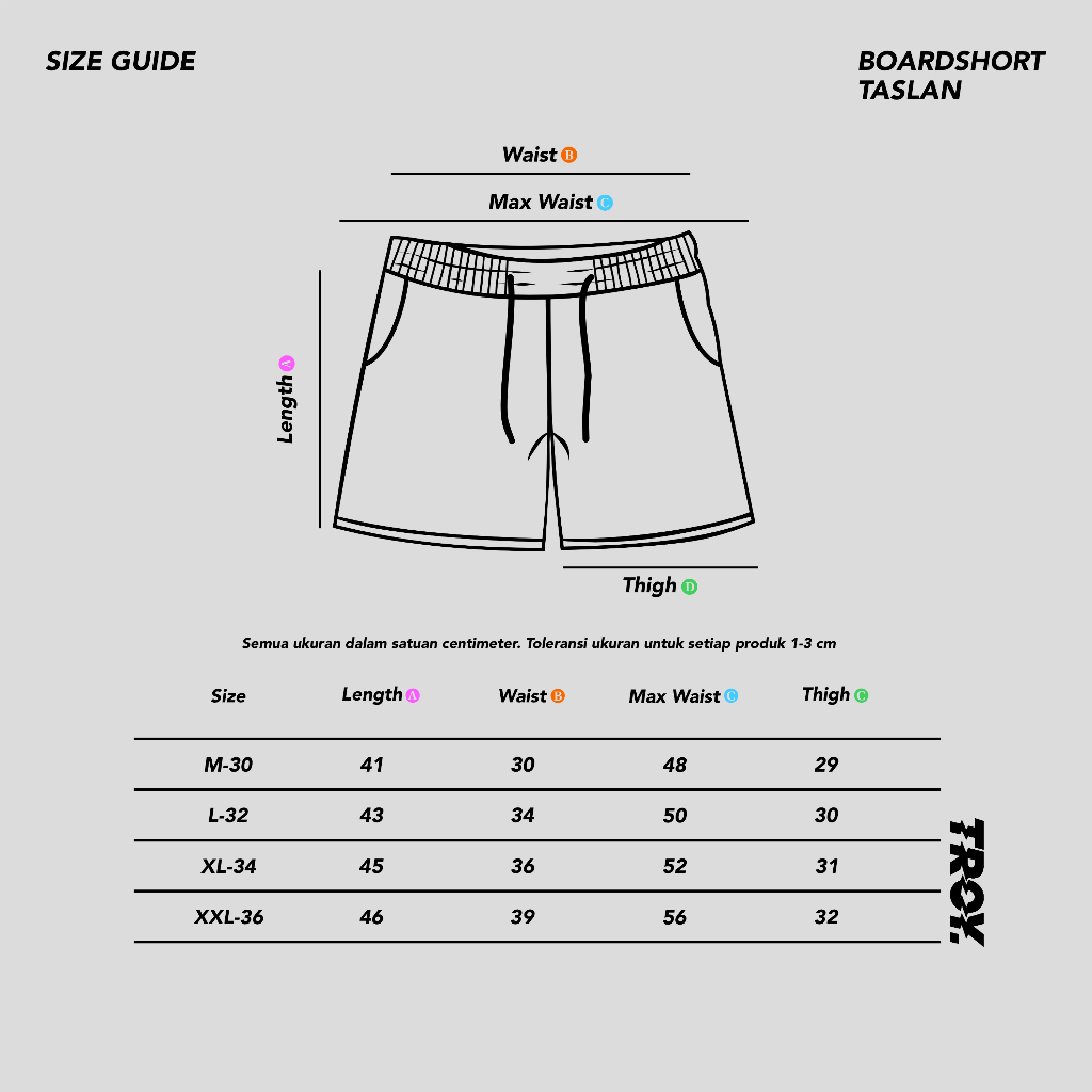 Troy Company Boardshort Black Athens - Celana Pendek Pria Hitam BTL 3554