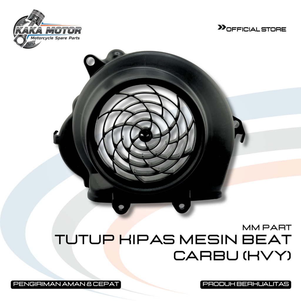 TUTUP KIPAS MESIN BEAT CARBU KVY - Tutup Cover Kipas Fan Beat Carbu Kvy