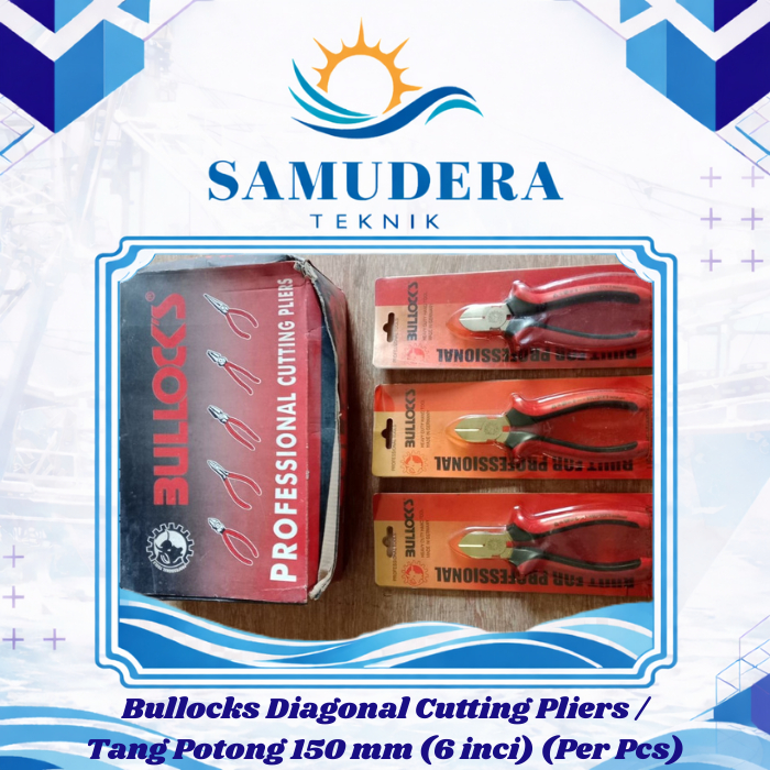 Bullocks Diagonal Cutting Pliers / Tang Potong 150 mm (6 inci) (Per Pcs)