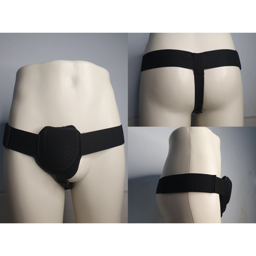 Sabuk Hernia Pria Dewasa Hernia Belt Breathable Soft Pad Sabuk Hernia Penyangga Hernia