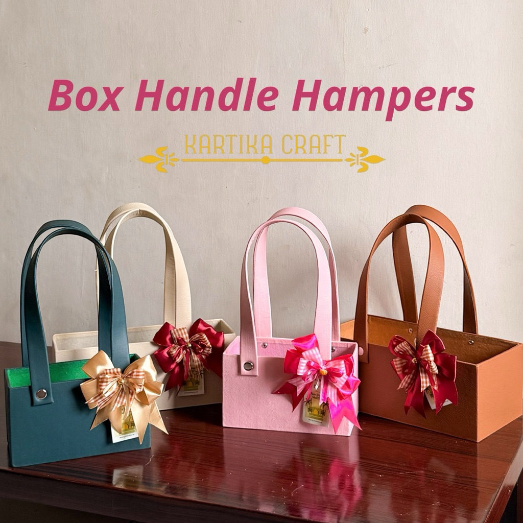 Tas Hampers Wadah Hampers Box Hampers Bahan Vinyl Variasi Pita