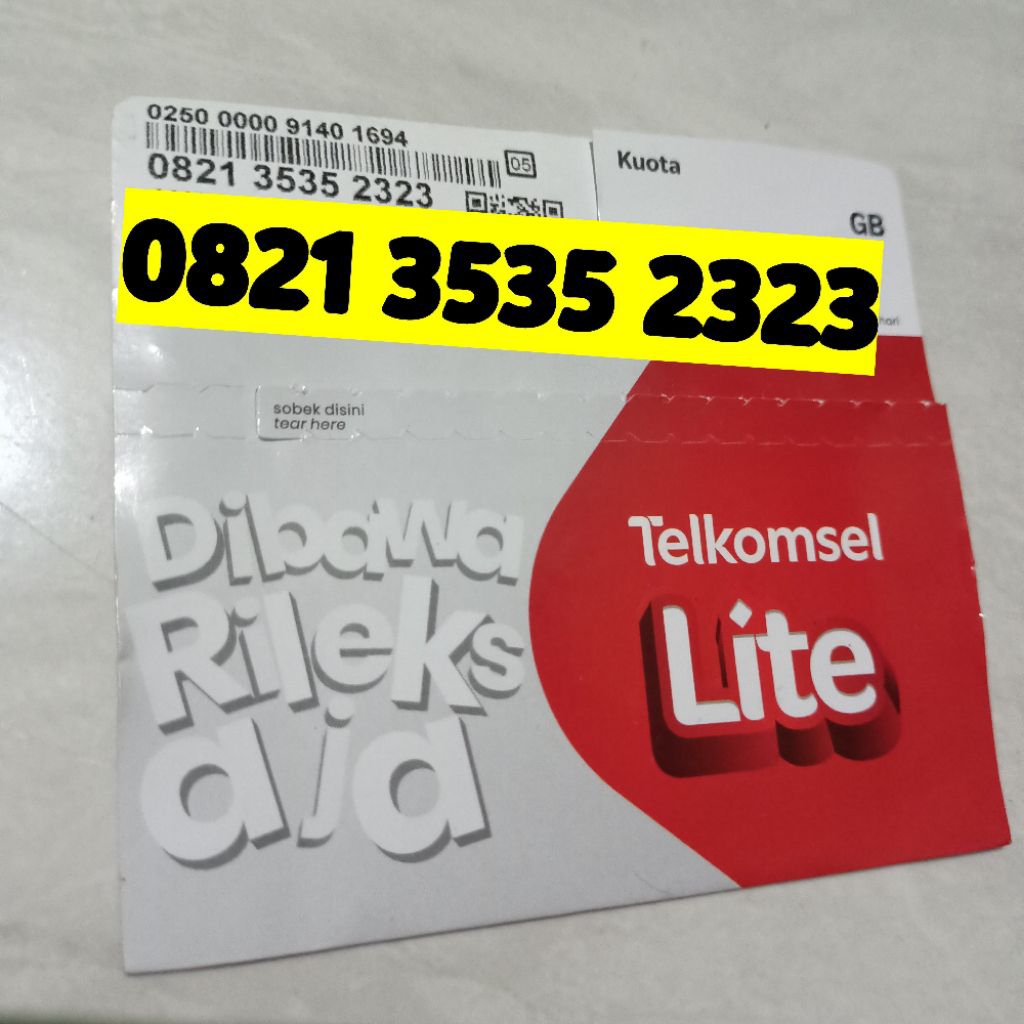 Kartu Perdana Nomor Cantik Telkomsel Simpati 3535 2323