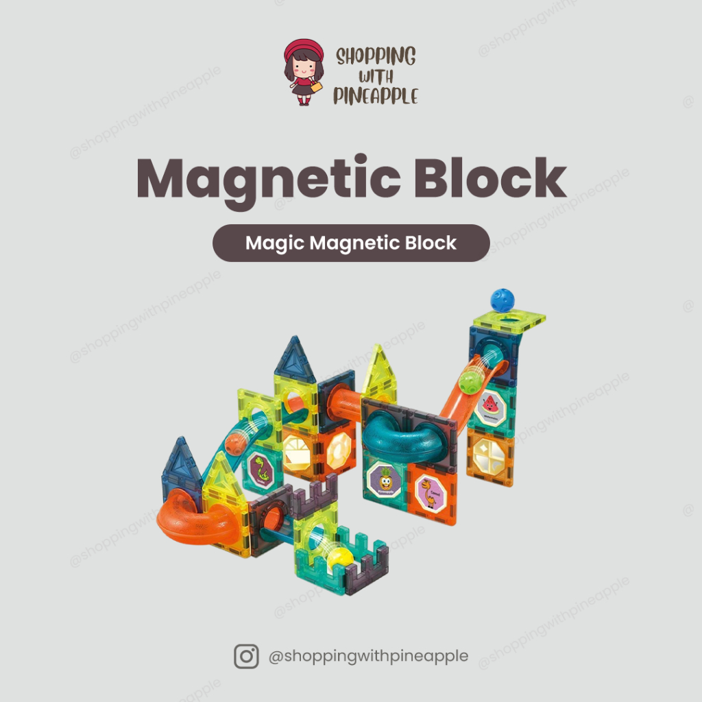 SWP-Magic Magnetic Blocks/Magnetic Tiles/Mainan Magnet Anak