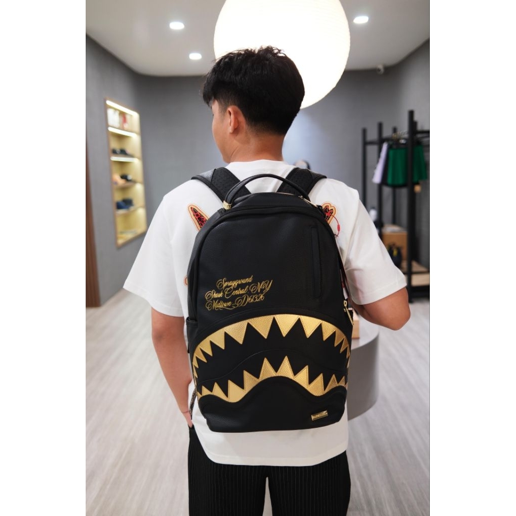 SPRAYGROUND CENTRAL GOLD BACKPACK