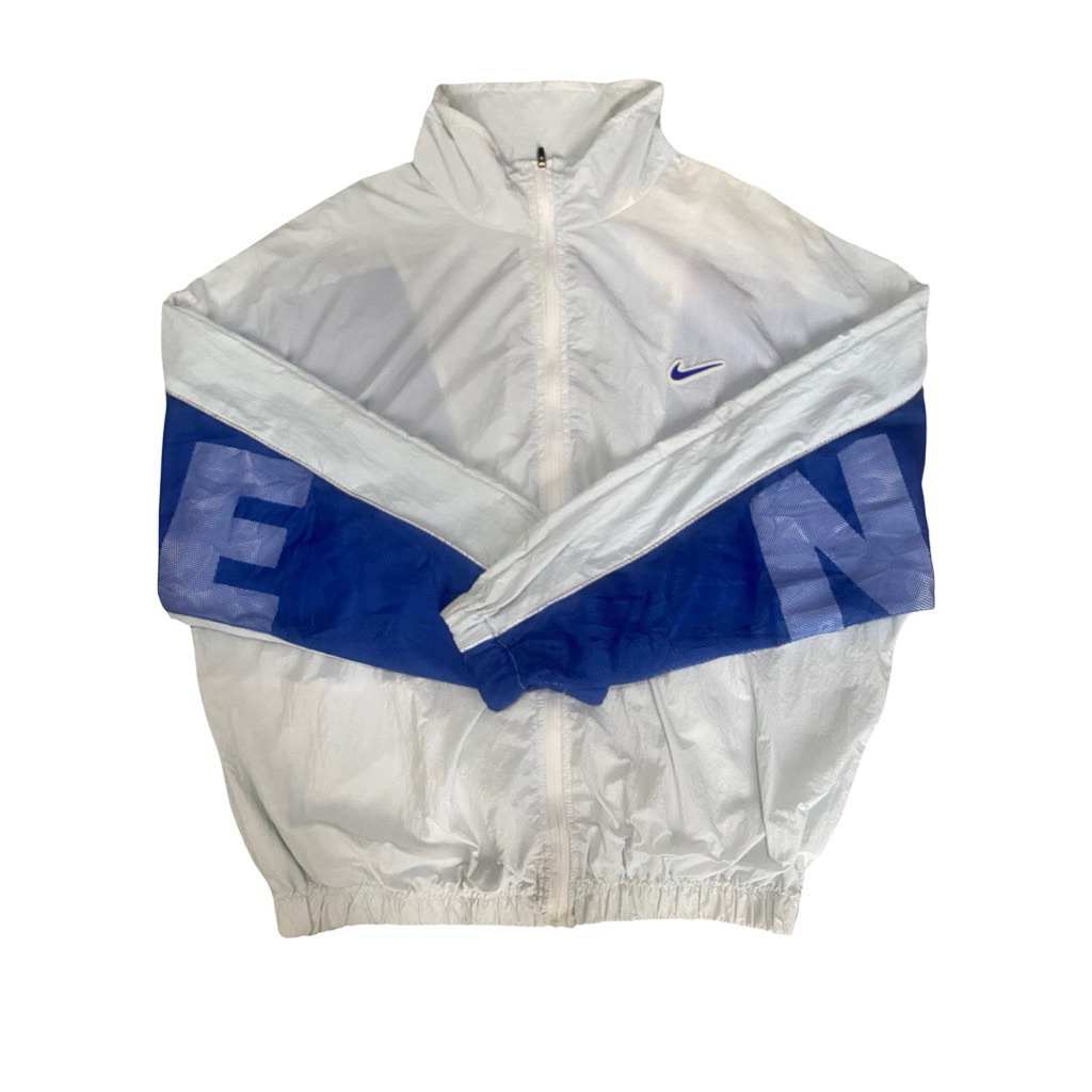 Jaket Windbreaker Nike Vintage Spell Out Big Logo Reflective