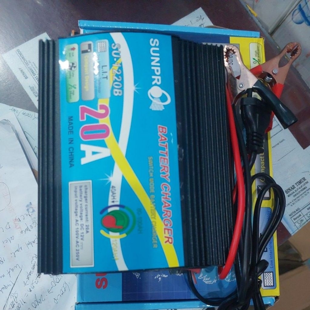 baterai charger 20amper sumpro.cas aki 20A otomatis