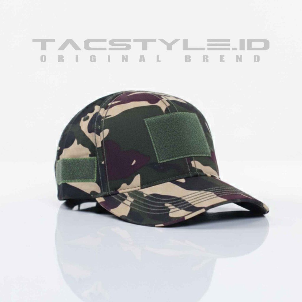 TACTICAL Topi Banser Loreng Tactical Premium Katun Velcro All Size