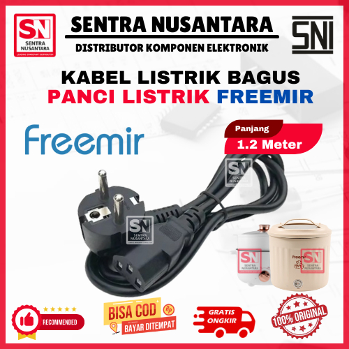 KABEL LISTRIK  FREEMIR HIGH QUALITY ANTI KORSLET | COK KABEL PANCI PORTABLE FREEMIR | PANCI LISTRIK 